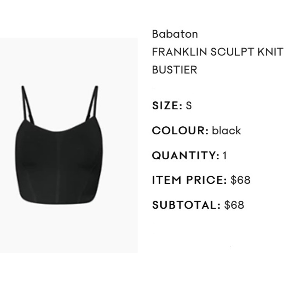 Babaton Franklin Sculpt Knit Bustier